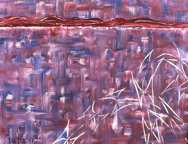 Abstract Hudson, a painting by Anthony Papa