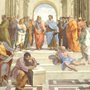 painting of The School of Athens by Raffaello Sanzio da Urbino