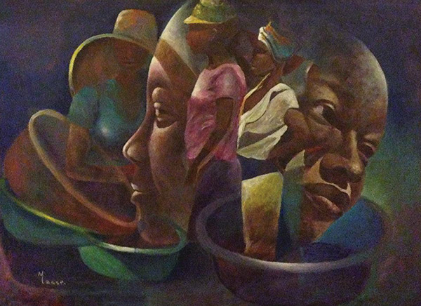 Massé Mansour, Sin título, acrílico, 2017