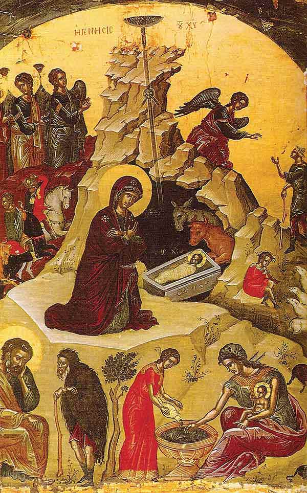 Icon of the Nativity of Christ by Theophanes the Cretan