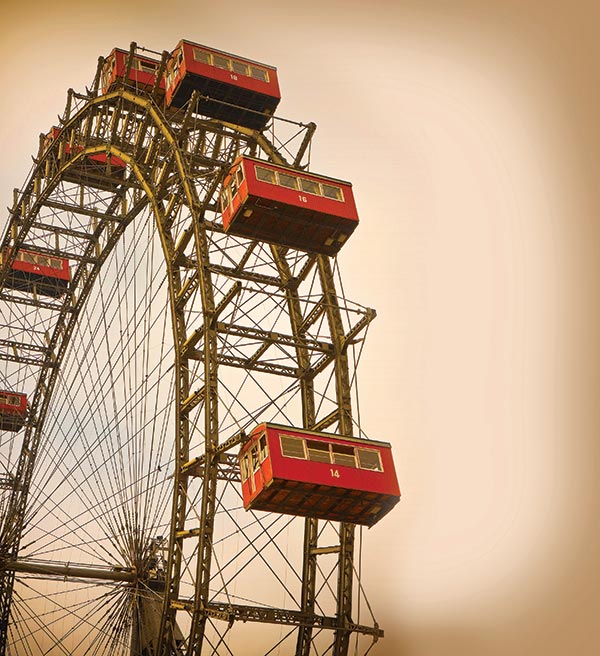 La noria Riesenrad en Viena