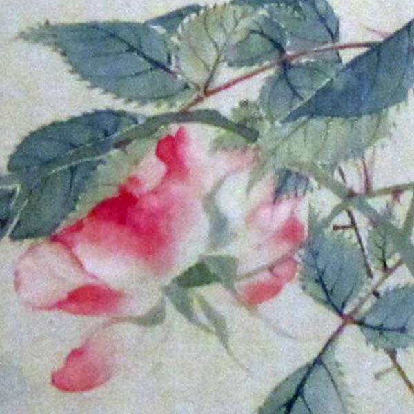 painting of a rose