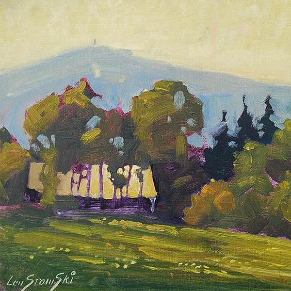 a painting of the Berkshires