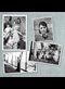 black and white photographs on a light blue background