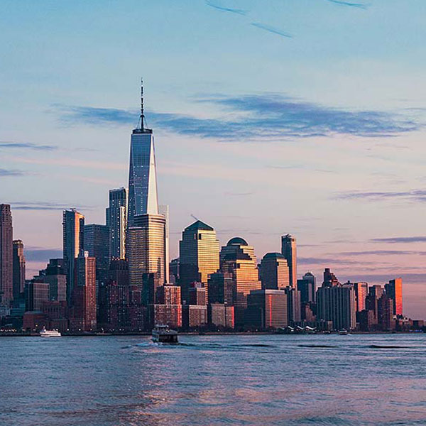 New York skyline from New Jersey