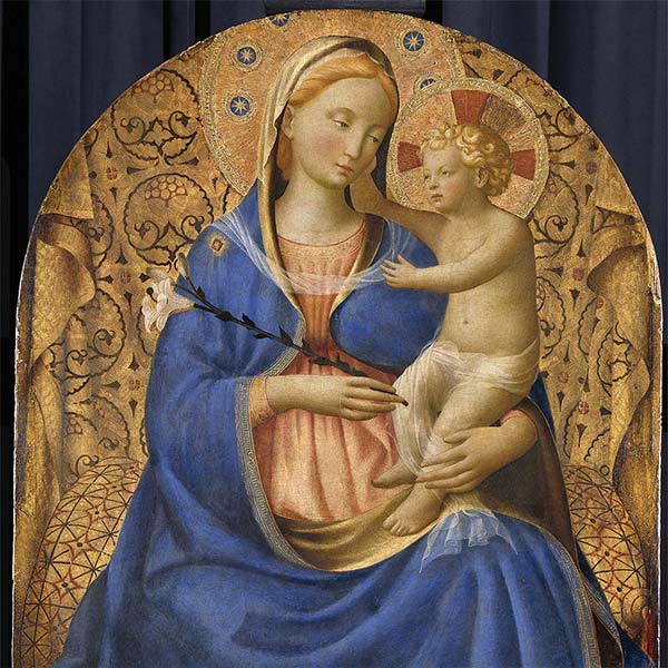 detail from Fra Angelico, Madonna of Humility