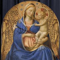 detail from Fra Angelico, Madonna of Humility