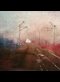 painting of telephone wires and a railroad