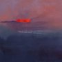 painting of a scarlet cloud in a purple sky