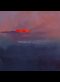 painting of a scarlet cloud in a purple sky