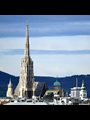 skyline of Vienna showing the Stephansdom cathedral spire