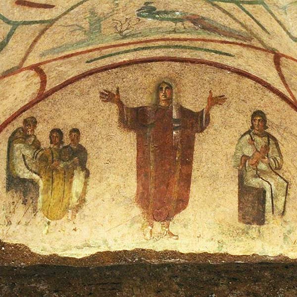 Praying woman, Catacomb of Priscilla, Rome AD 200–400