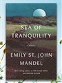 Sea of Tranquility cover with a background of yellow flowers against a blue sky