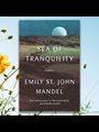 Sea of Tranquility cover with a background of yellow flowers against a blue sky