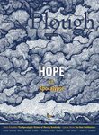 front cover of Plough Quarterly No. 32: Hope in Apocalypse, showing an ink drawing of a small yellow boat on a stormy sea