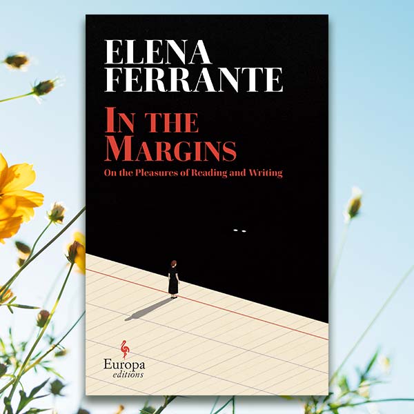 In the Margins cover with a background of yellow flowers against a blue sky