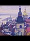 painting of a bell tower in Kiev