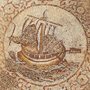 mosaic of a fishing boat