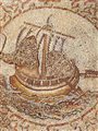mosaic of a fishing boat
