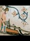 illustration of a man ploughing a field