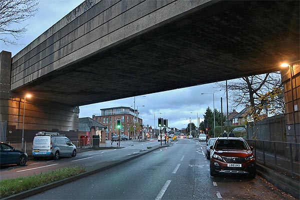 highway under an overpass