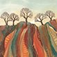 artwork of trees and stylized roots