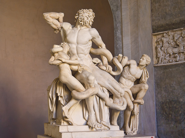 marble Roman statue of Laocoön and His Sons