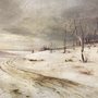painting of a snowy landscape