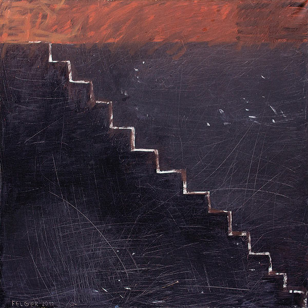 painting of a stairway