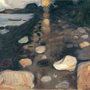 impressionist art of moonlight on water