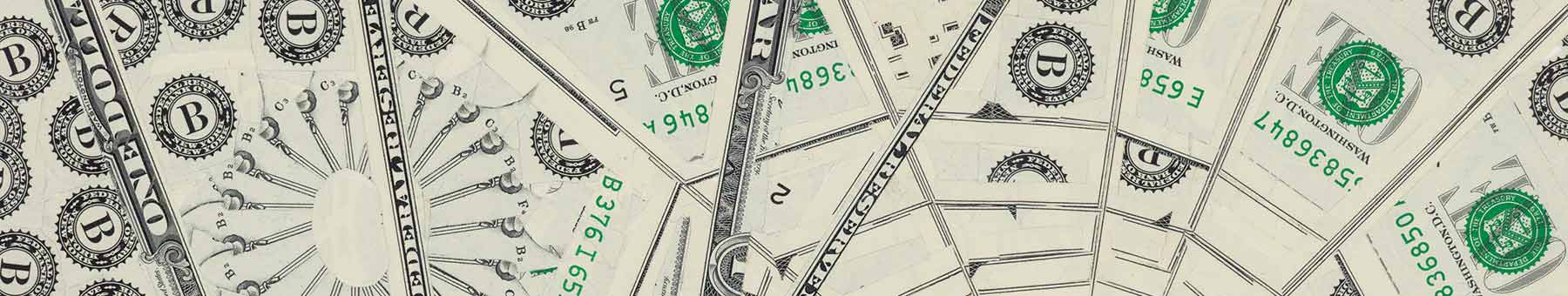 collage of paper money