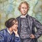 watercolor painting of Hudson Taylor and his wife Maria
