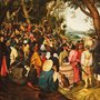 painting of a crowd listening to John the Baptist preach