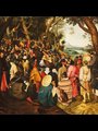 painting of a crowd listening to John the Baptist preach