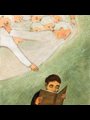 illustration of a boy reading a book