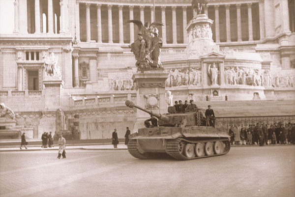 A German tank in Rome