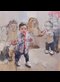painting of children playing