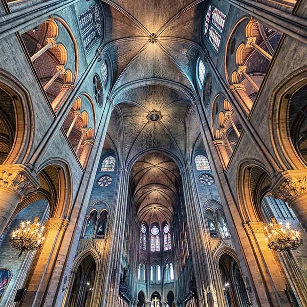 interior of Notre-Dame Cathedral