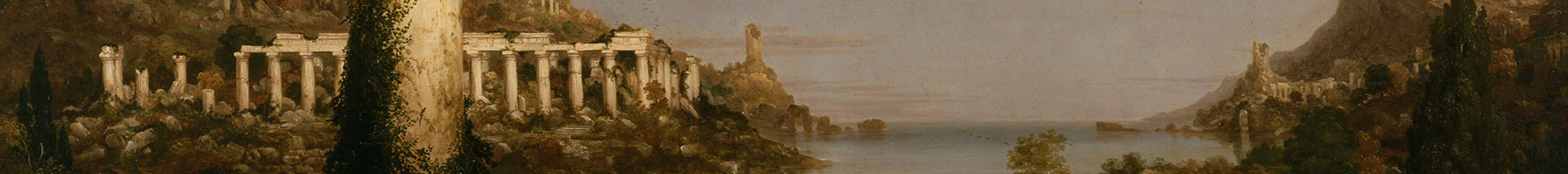 painting of the ruins of an empire