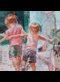 painting of two boys and their mother