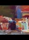 painting of a set table
