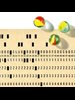 an IBM punched card with marbles