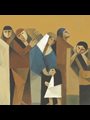 abstract art of people standing