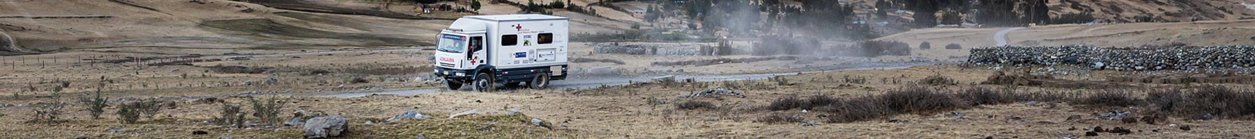 truck in a barren landscape