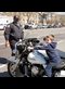 child sitting on a motorbike