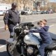 child sitting on a motorbike