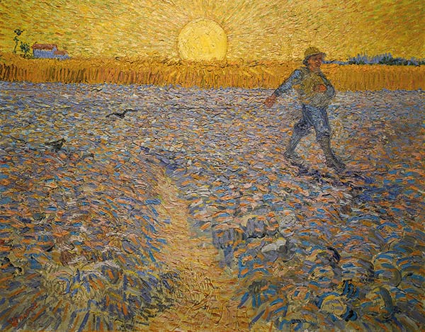 van gogh man sowing painting