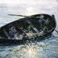 painting of a tipping row boat