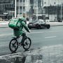 a biker on a street