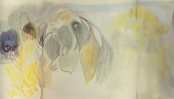 painting of a flowering branch